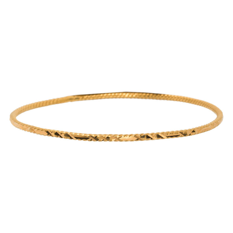 High Karat Gold Bangle Bracelet