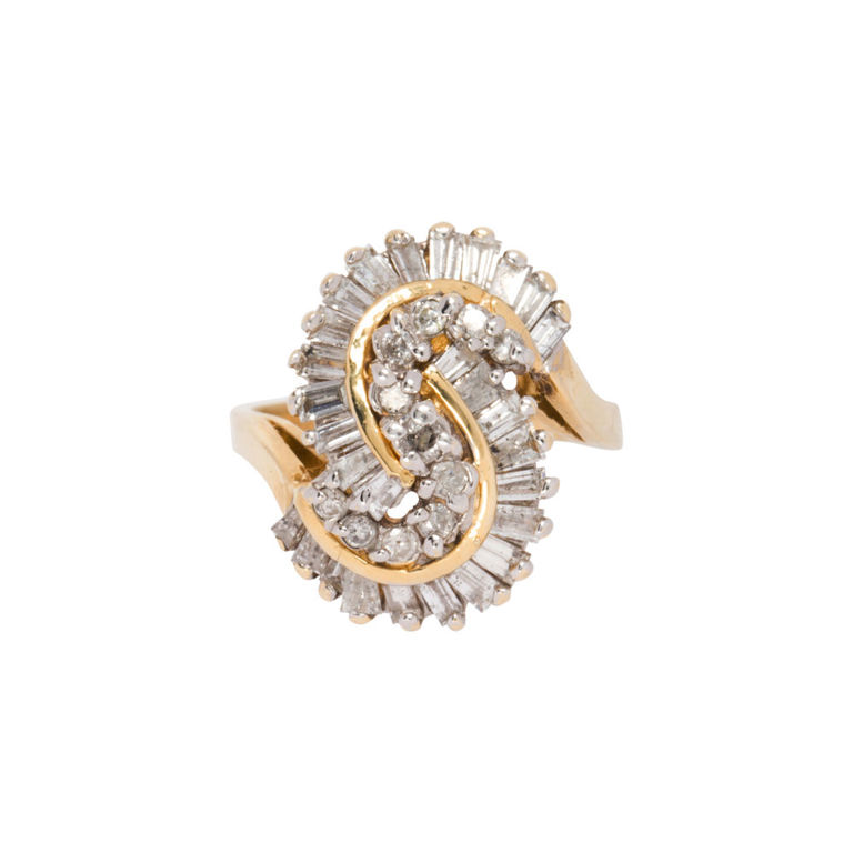 14k Gold Diamond Ring