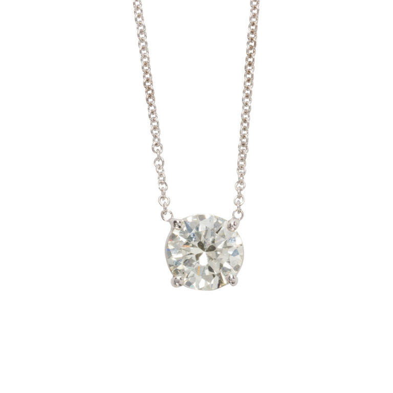 18k White Gold Diamond Necklace