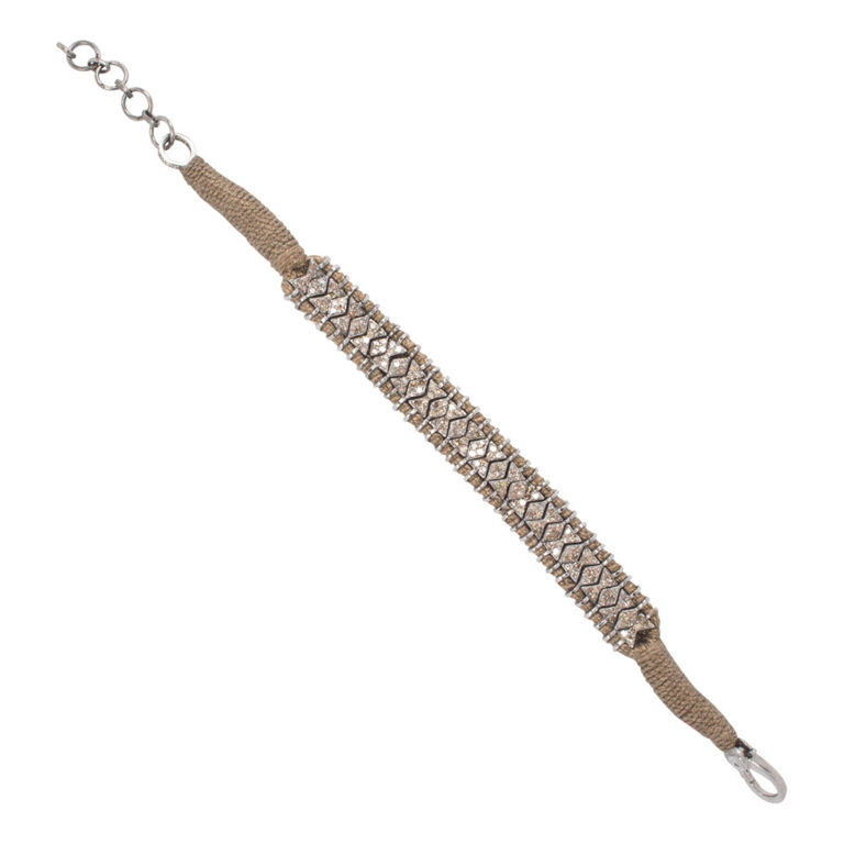 Silver Brown Diamond Bracelet