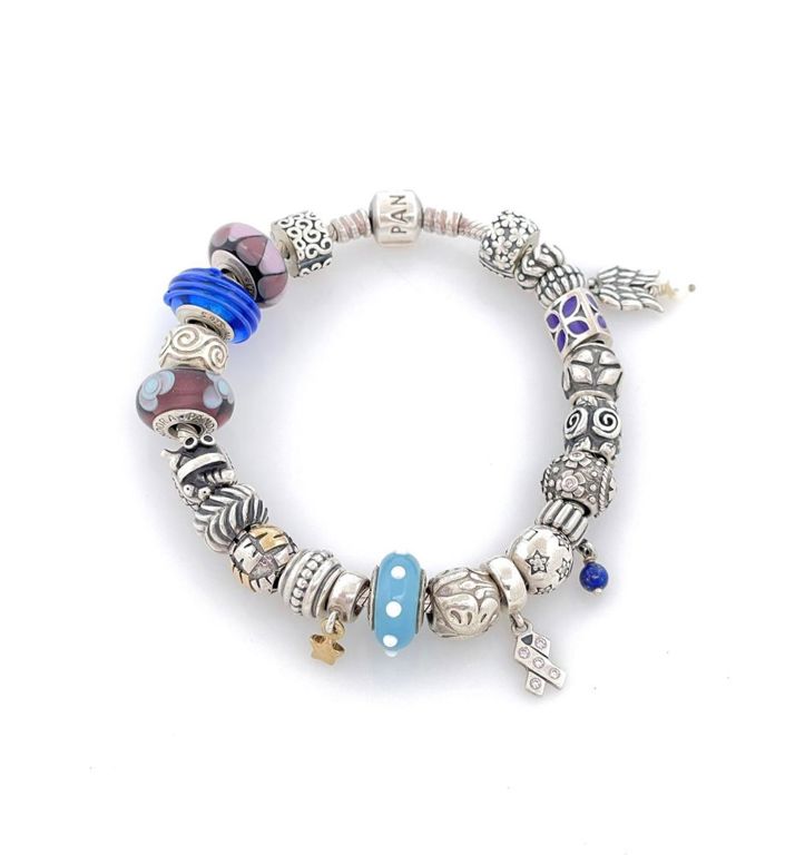 Silver Assorted Charm Bracelet