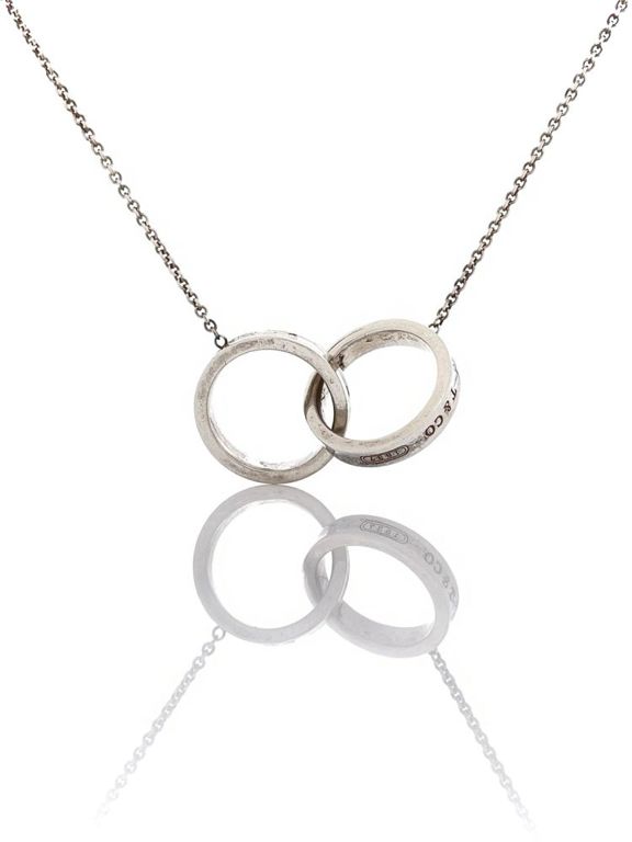 Silver Interlocking Circles Necklace