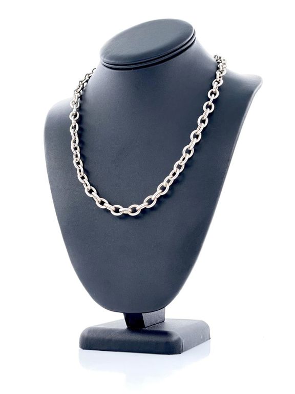 Silver Cable Link Necklace