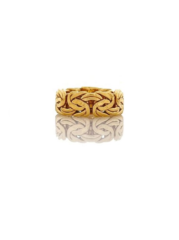 18k Gold Byzantine Ring