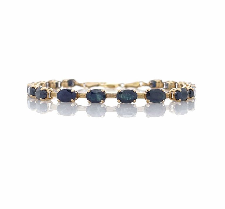 10k Gold Sapphire Bracelet