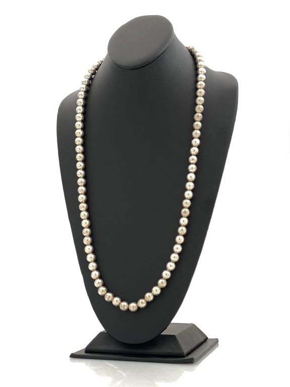 Sterling Silver Beaded Necklace