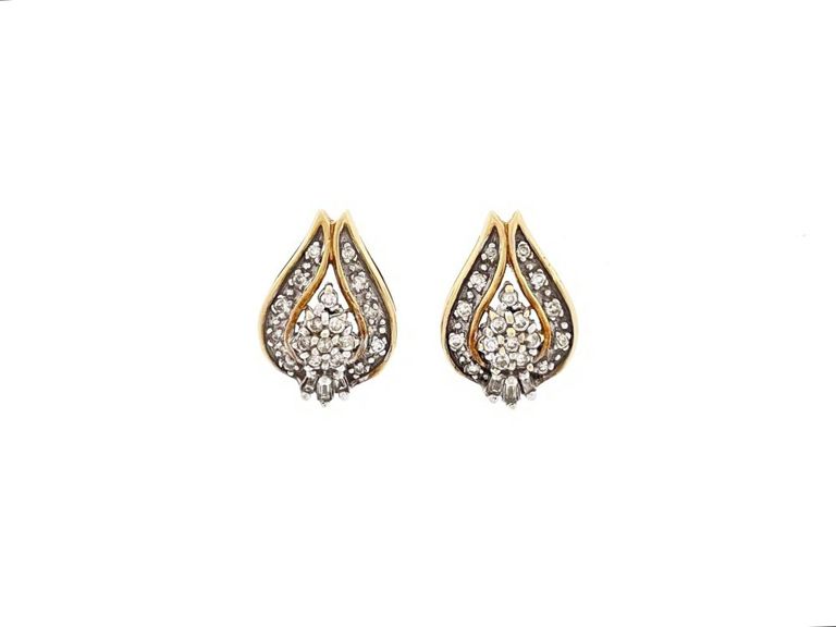 10k Gold Diamond Earrings