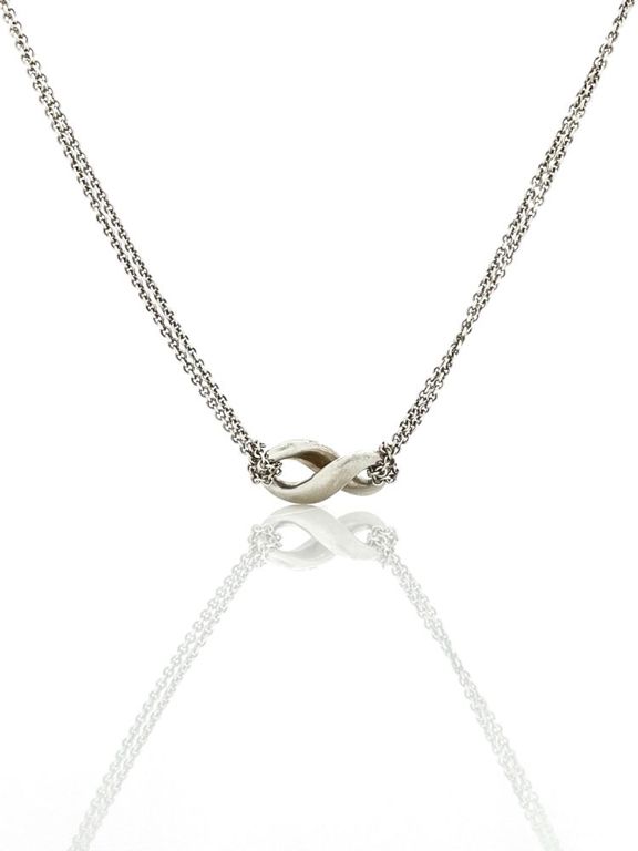 Sterling Silver Infinity Pendant Necklace