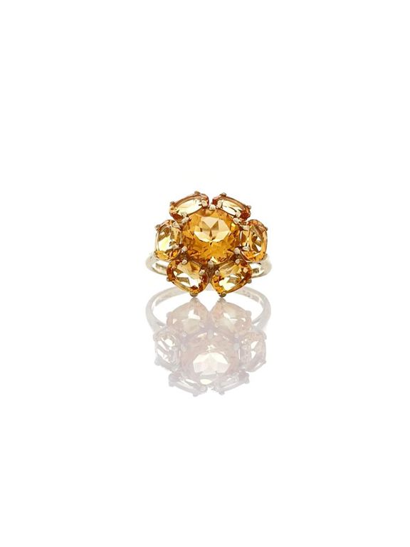10k Gold Golden Citrine Ring