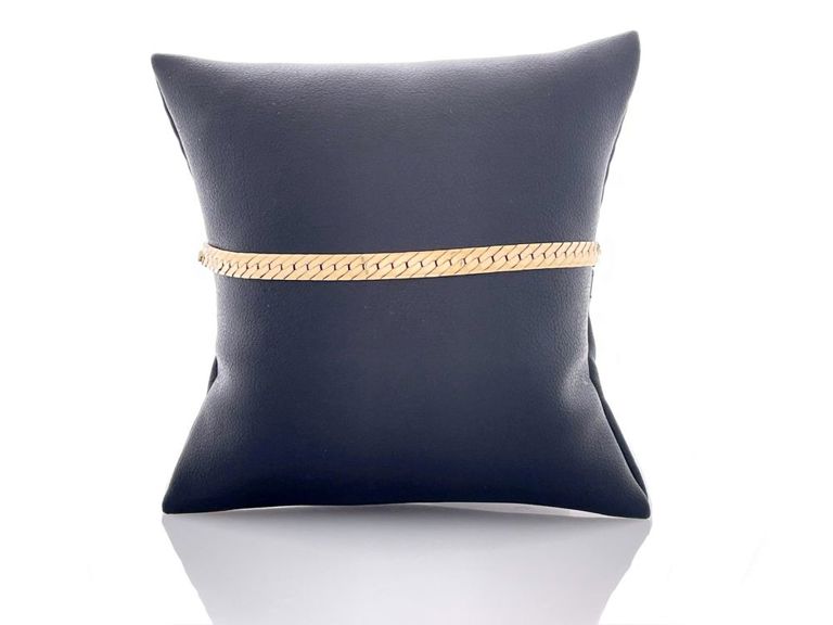 14k Gold Herringbone Bracelet