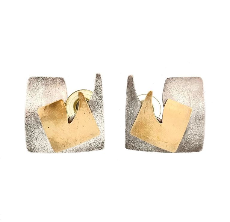 14k Gold Sterling Silver Earrings