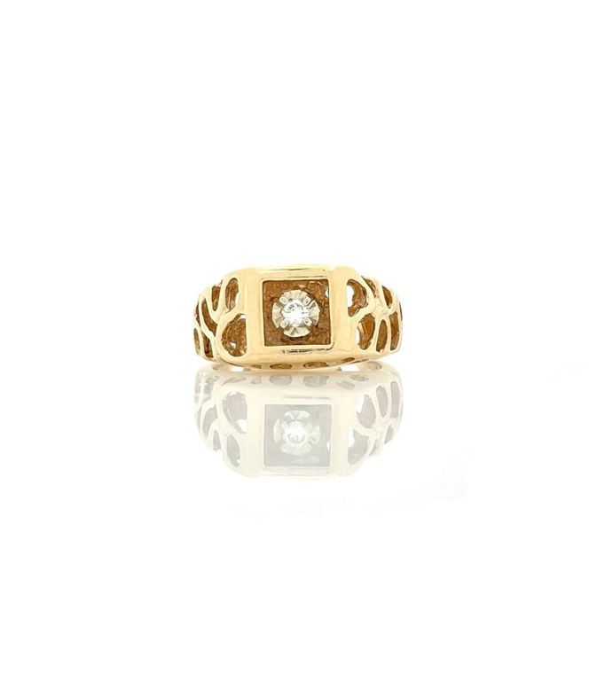 10k Gold Diamond Solitaire Ring
