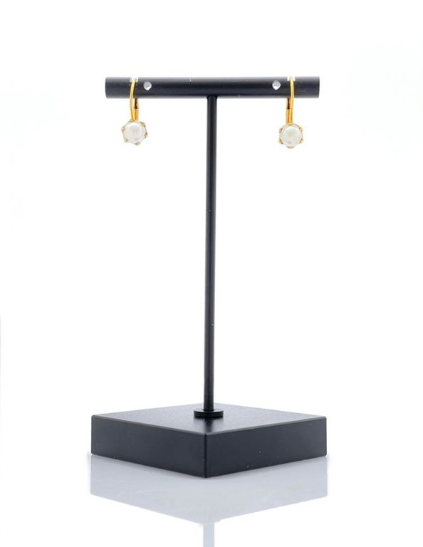 14k Gold Pearl Earrings