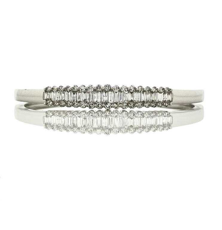 14k Gold Diamond Bangle