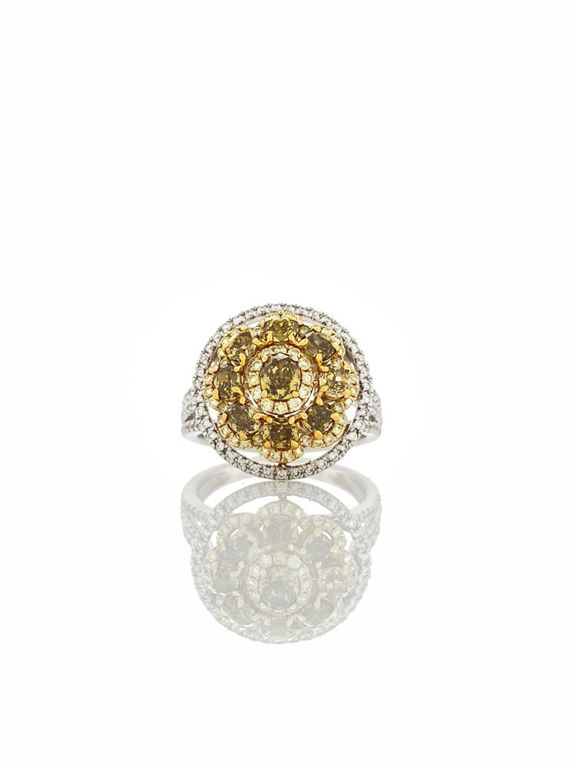 14k Gold Fancy Diamond Ring