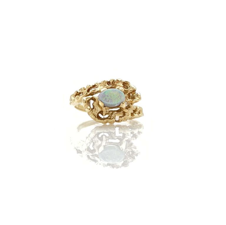 14k Gold Opal Ring