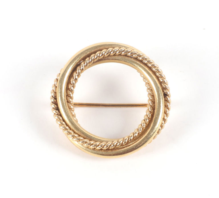 14k Yellow Gold Brooch