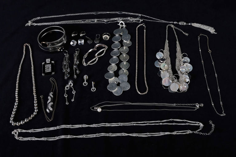 Sterling and Silver Tone Jewelry Group