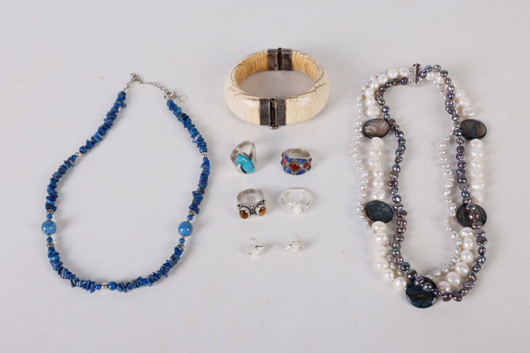 Sterling and Stone Jewelry Group