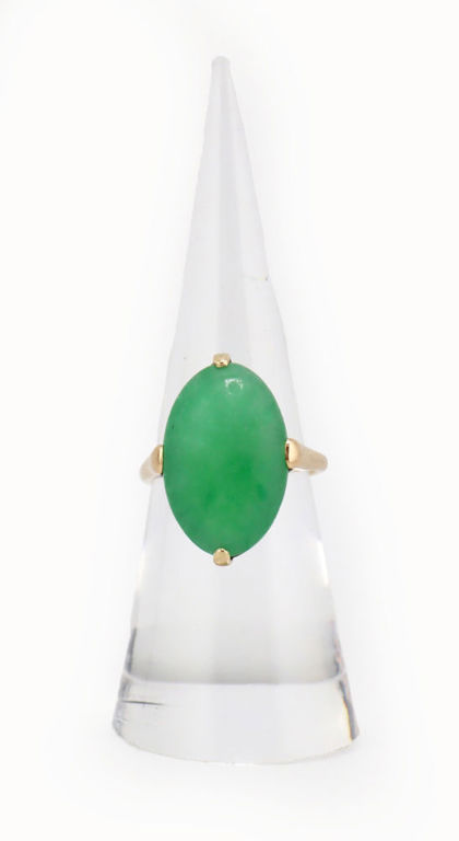 10k Gold Jade Ring