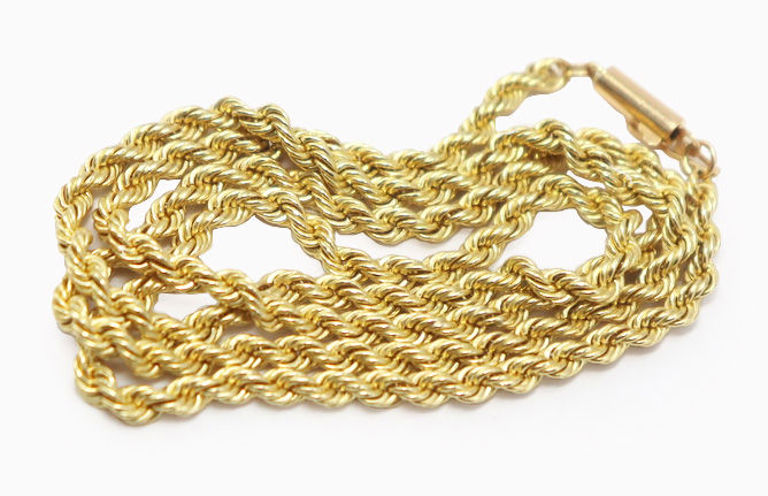 14k Yellow Gold Rope Chain
