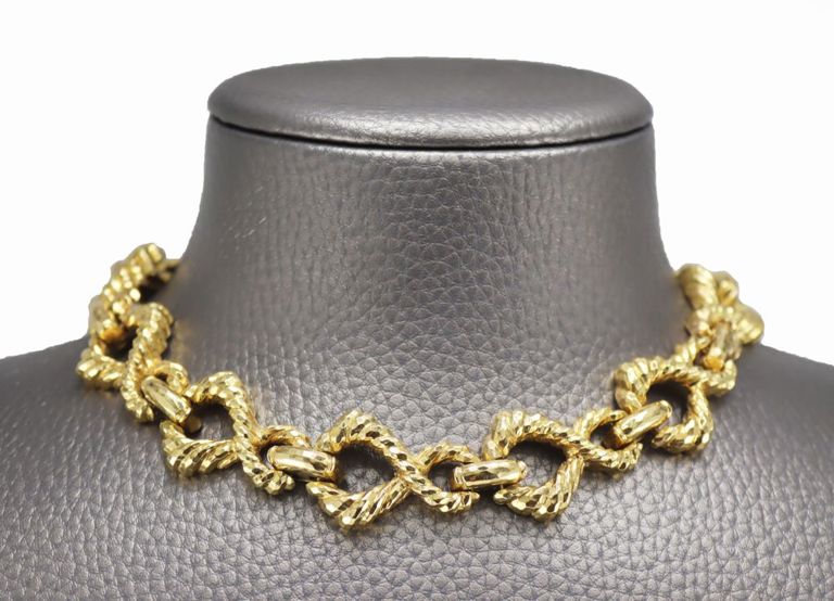 18k Gold Rope Twist Bracelet/Necklace