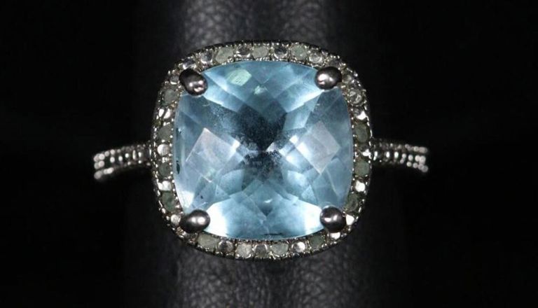 Sterling Silver Topaz Ring