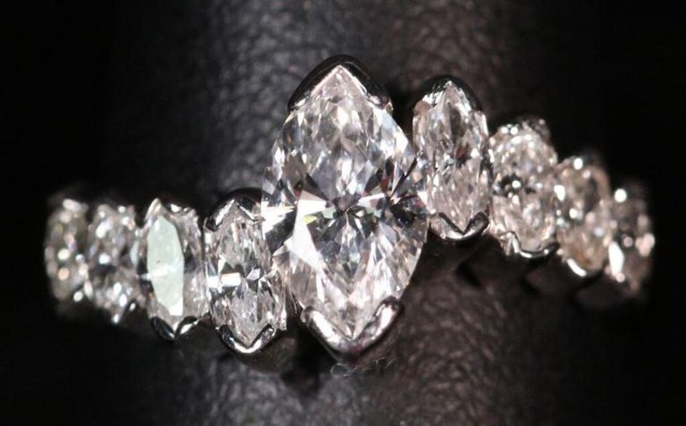 14k White Gold Diamond Ring