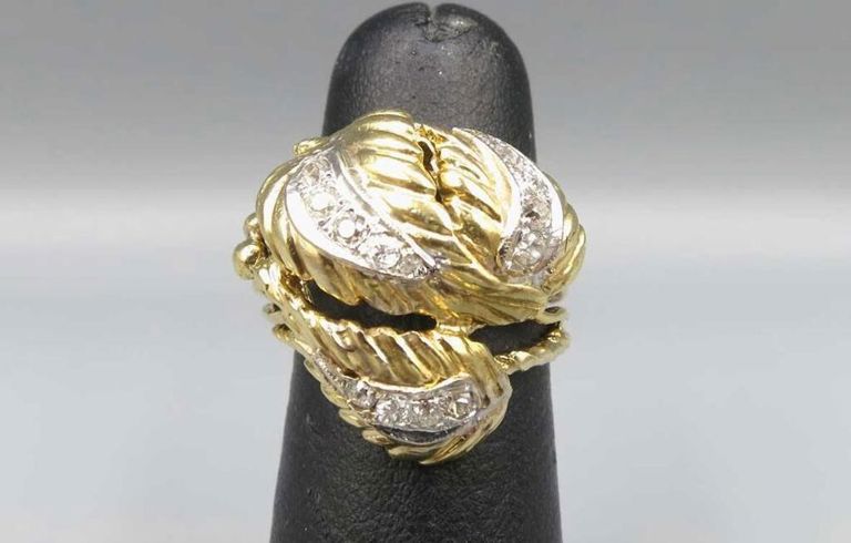 14k Yellow Gold Diamond Ring