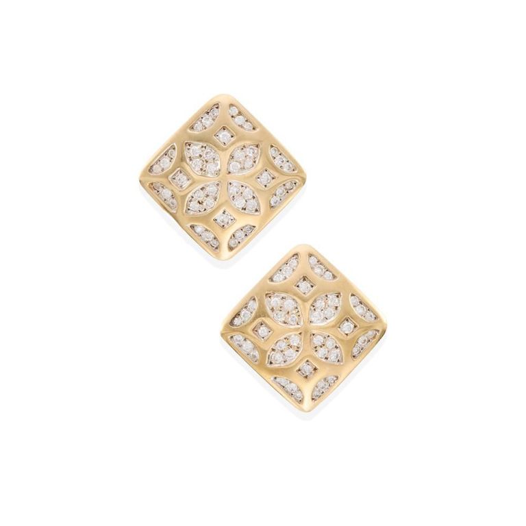 14k Gold Diamond Earrings