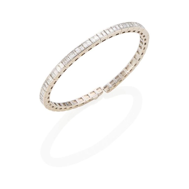 18k Gold Diamond Cuff Bracelet