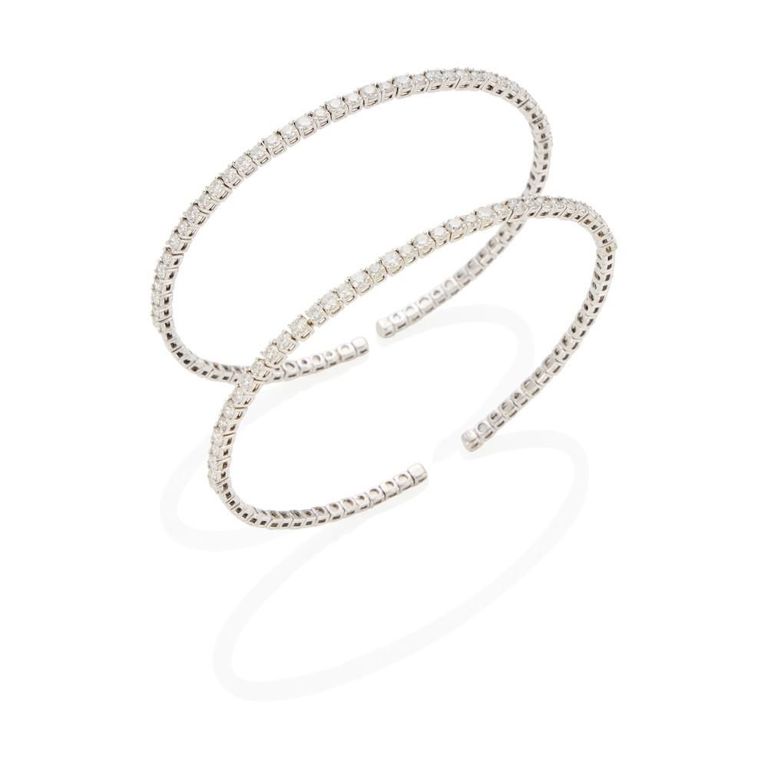 14k Gold Diamond Cuff Bracelets