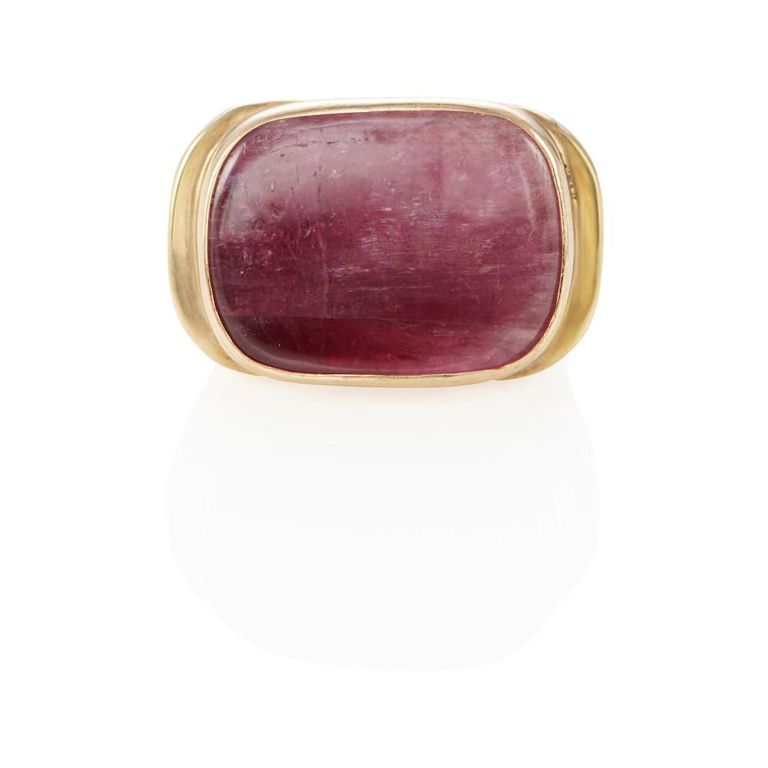 14k Gold Rubellite Tourmaline Ring