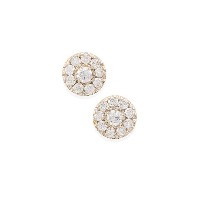 14k Gold Diamond Stud Earrings