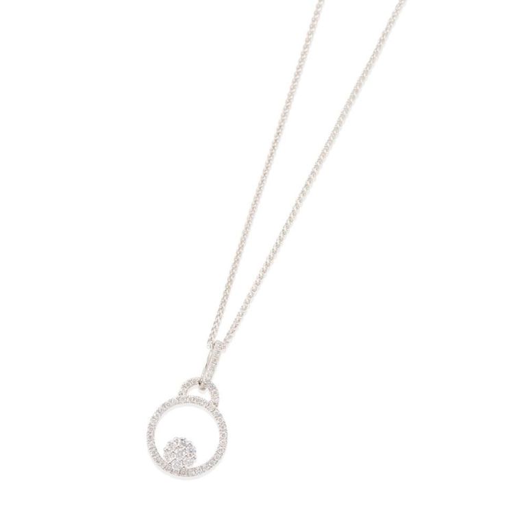 18k Gold Diamond Pendant Necklace