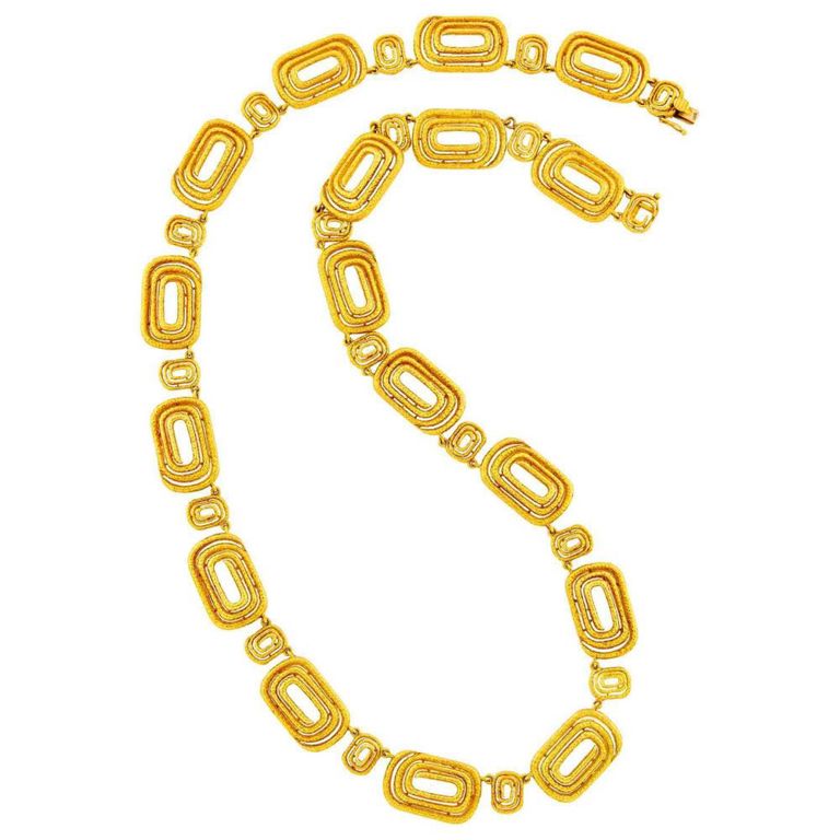 18k Gold Link Necklace