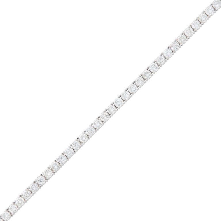 14k White Gold Diamond Bracelet
