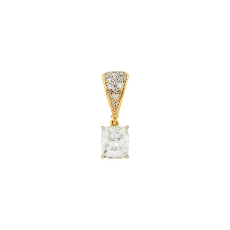 14k Gold Diamond Enhancer Pendant