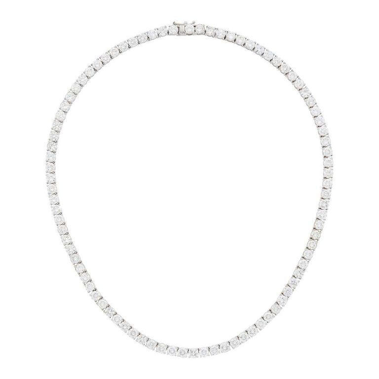 18k White Gold Diamond Necklace