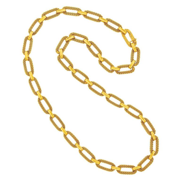 18k Gold Link Necklace