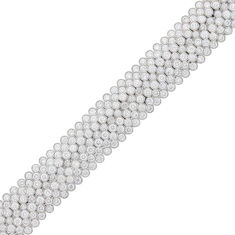 18k White Gold Diamond Bracelet