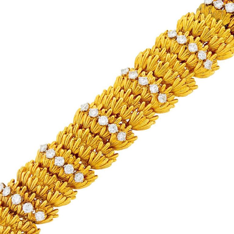 Gold and Platinum Diamond Bracelet