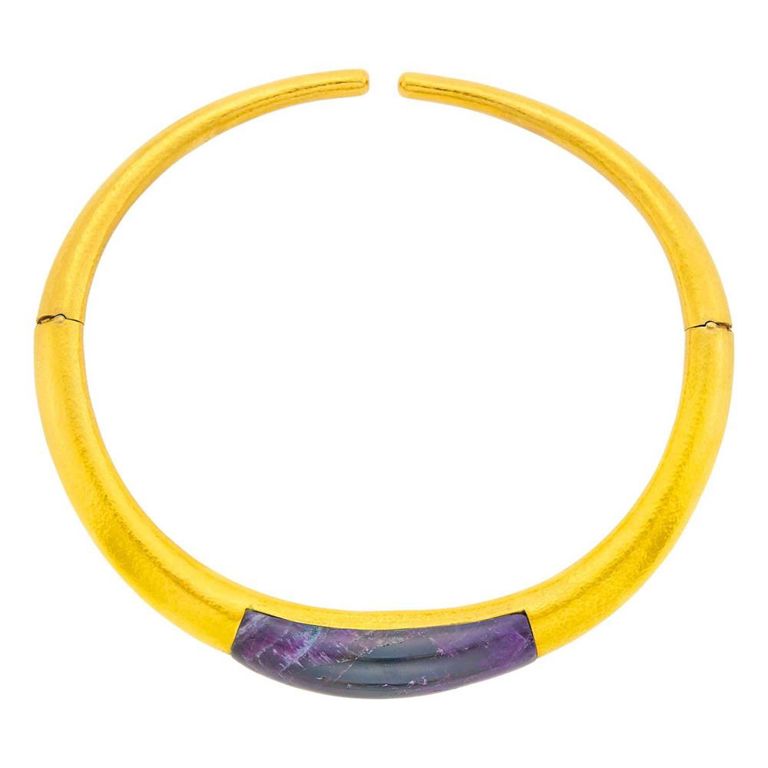 22k Gold and Amethyst Necklace