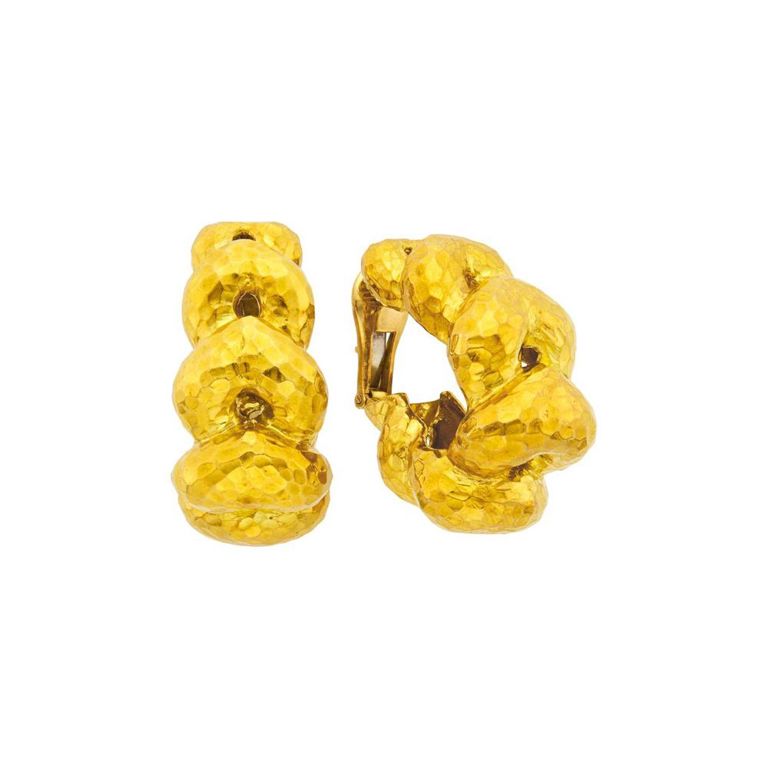 18k Gold Hoop Earclips