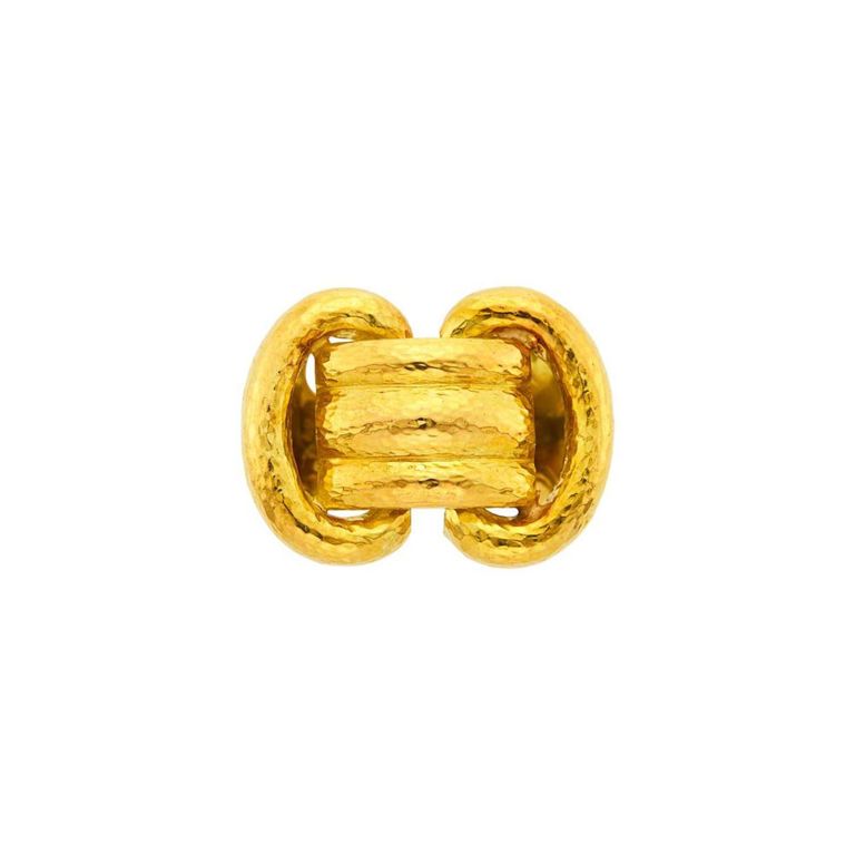 18k Gold Buckle Ring