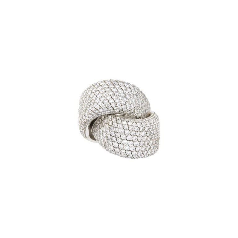 18k White Gold Diamond 'Abbraccio' Ring