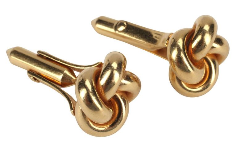 14k Gold Knot Cufflinks