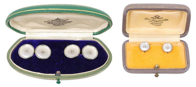 14k Gold Mother-of-Pearl Men's Dress Set