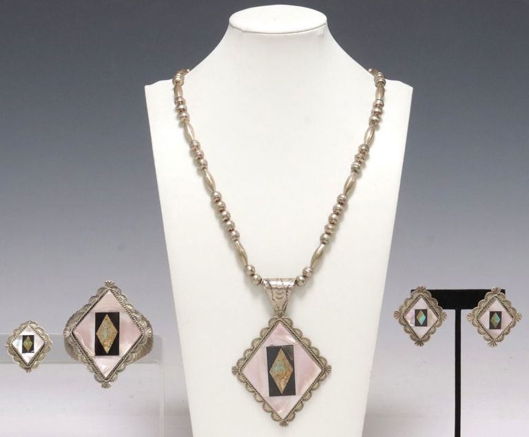 Sterling Silver Turquoise Jewelry Suite