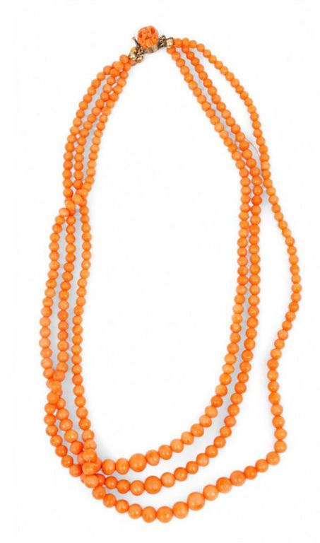 Coral Bead Necklace